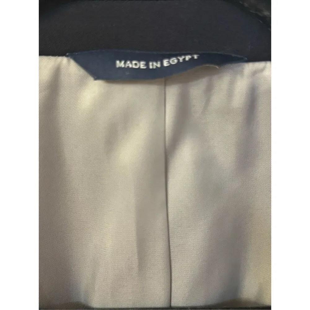 Brooks Brothers x NetJets Jacket Uniform Blazer Wool Blend Navy Blue Men 44L NWT - Picture 2 of 9